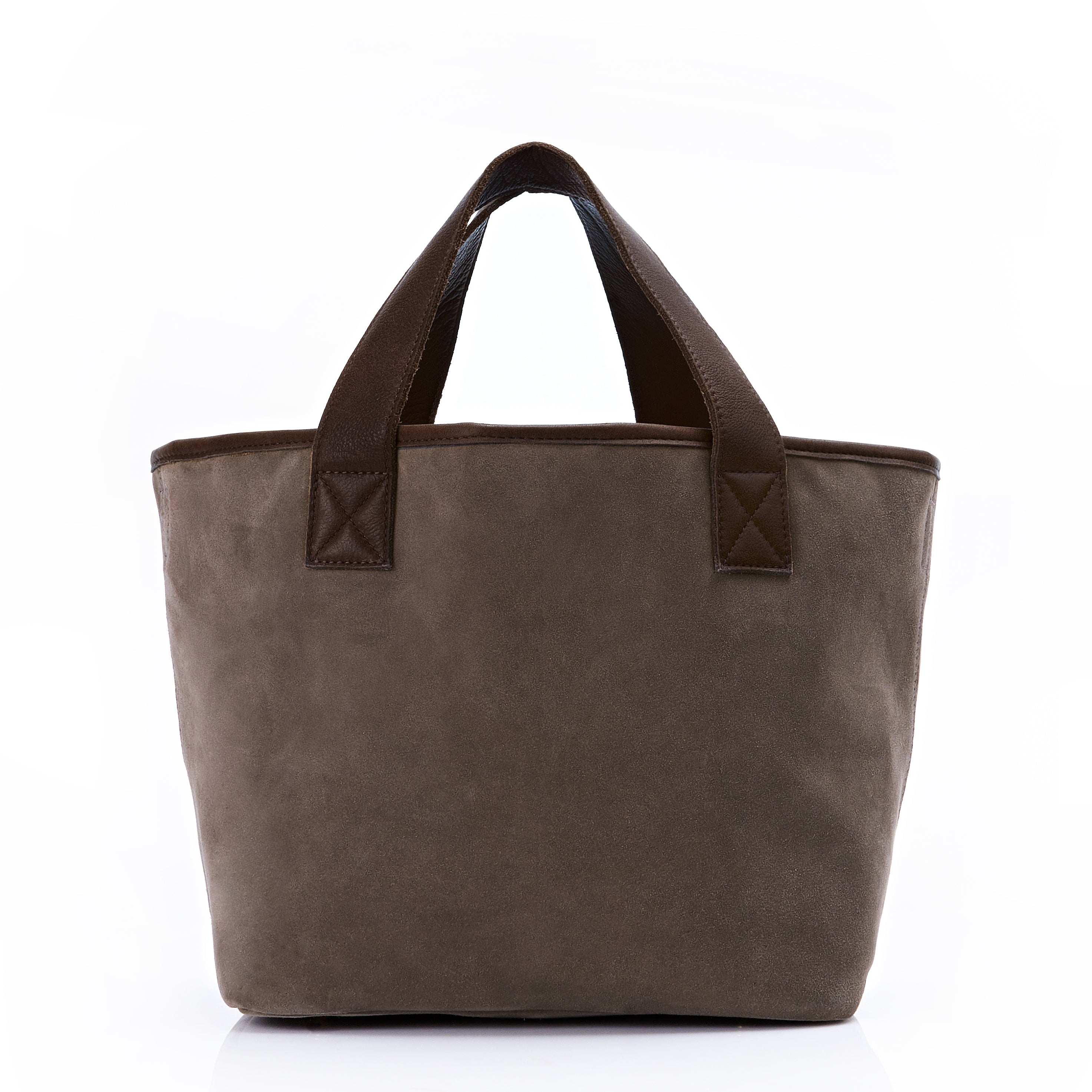 Gordes Tote in Brown Suede
