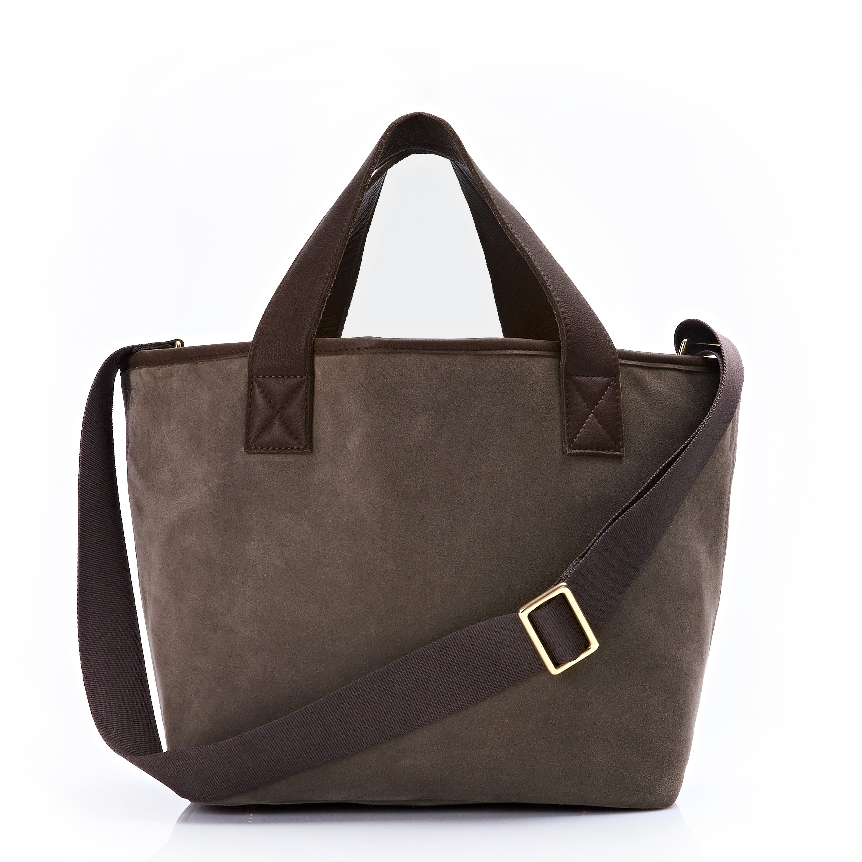 Gordes Tote in Brown Suede