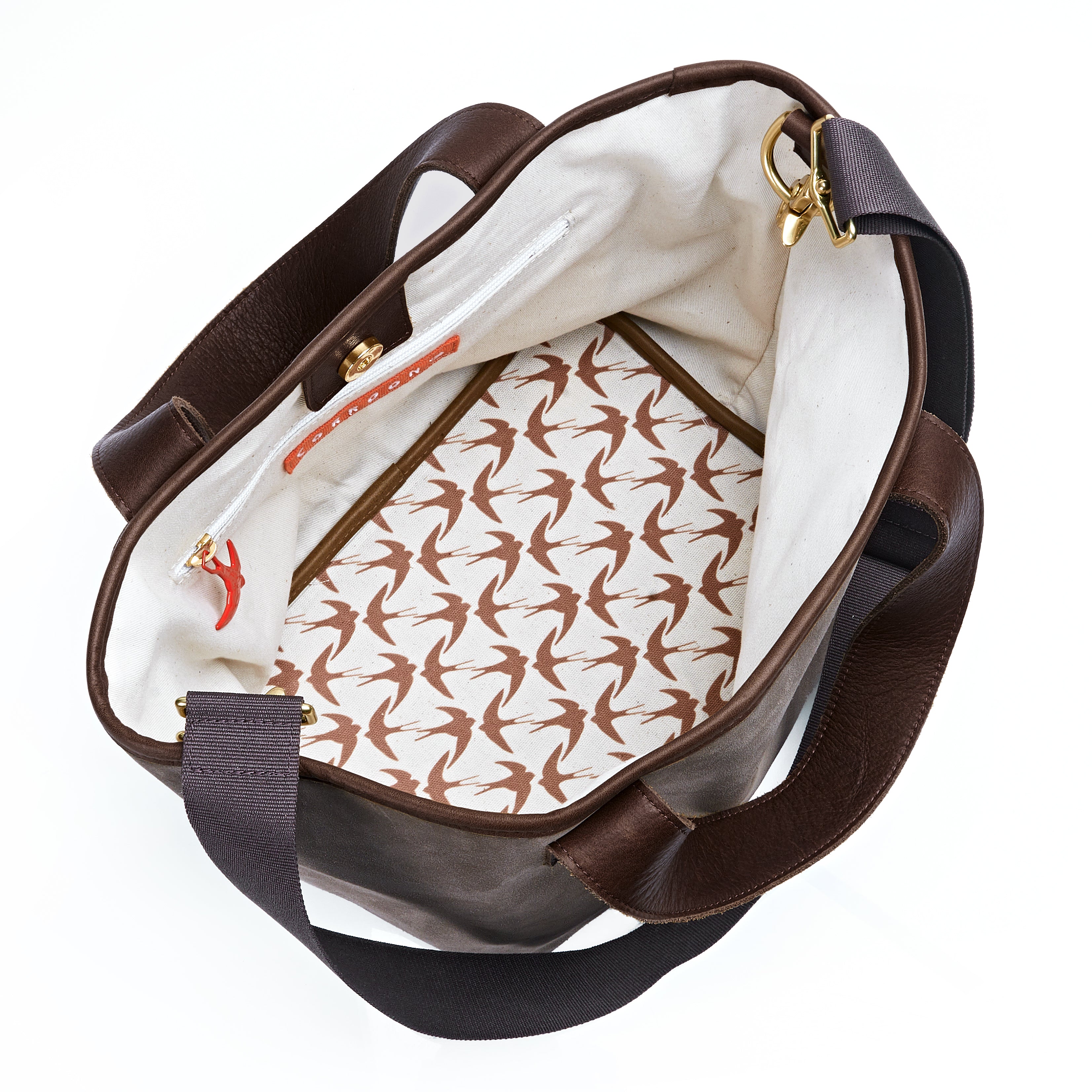 Gordes Tote in Brown Suede