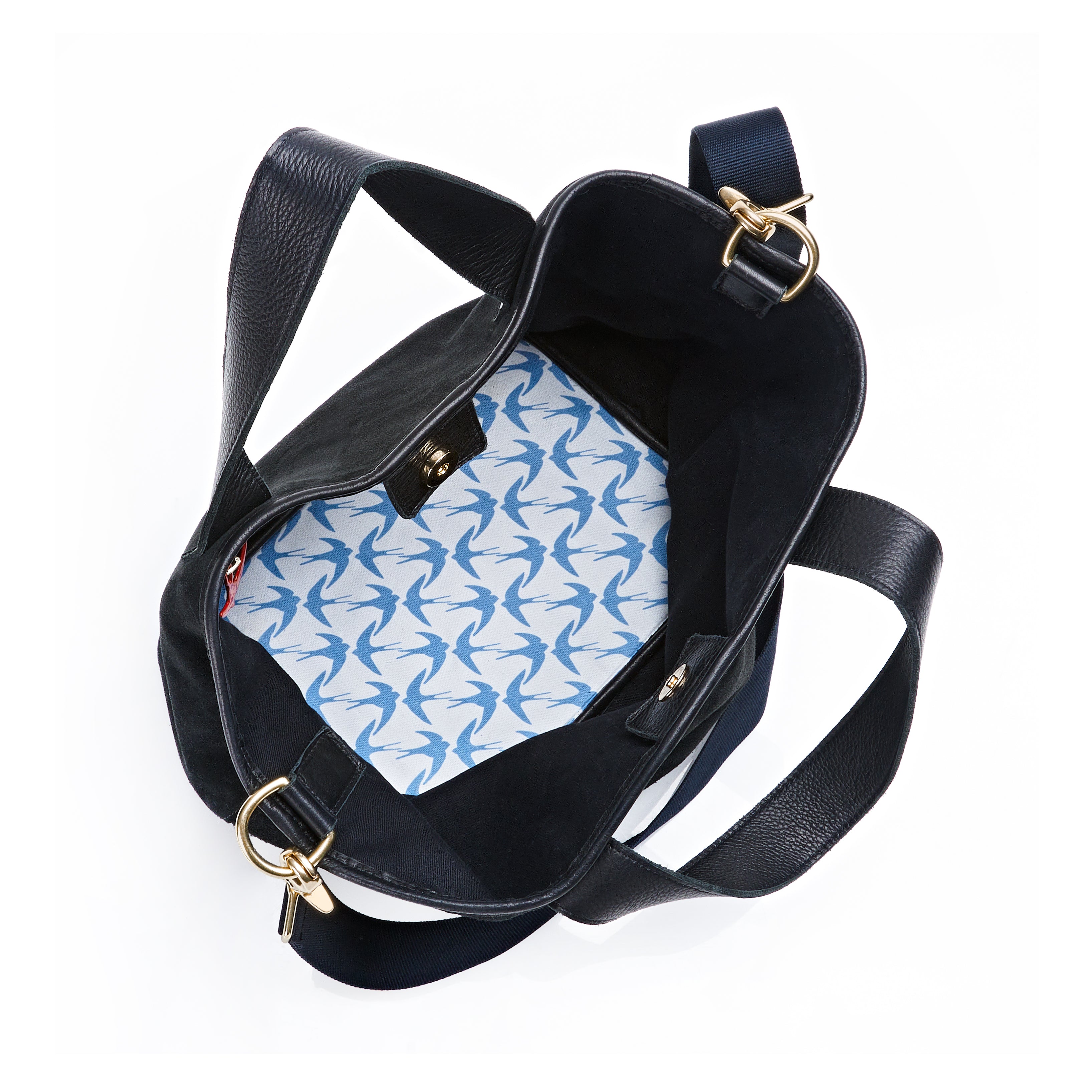 Gordes Tote in Black Suede