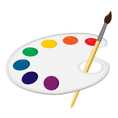 graphic of a paintbrush and palette 